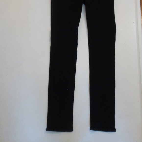 Womens Veronica Beard Black Wash Raven Button-Fly Closure 10" Skinny Jeans 24 - Picture 6 of 14
